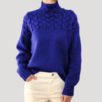 Micah | Women’s Cable Knit High Neck Sweater