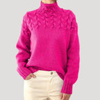 Micah | Women’s Cable Knit High Neck Sweater
