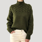 Micah | Women’s Cable Knit High Neck Sweater