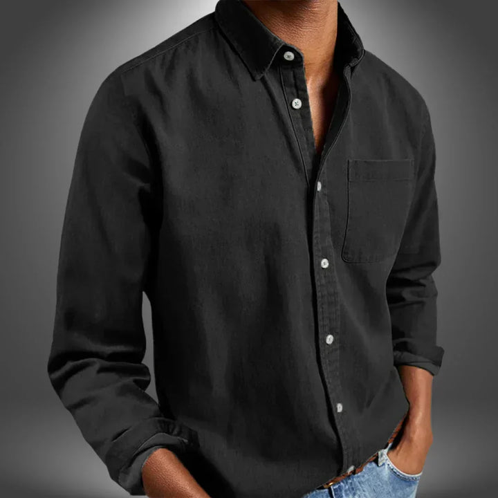 Wrinkle-resistant mens fashion shirt suitable for everyday wear