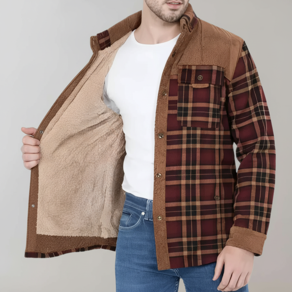 Holden | Men’s Fleece-Lined Plaid Jacket