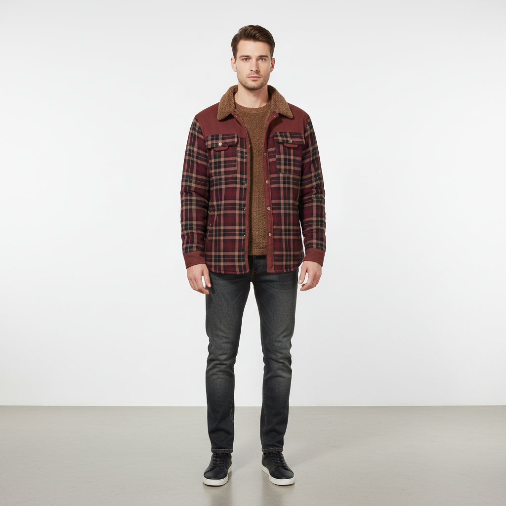 Holden | Men’s Fleece-Lined Plaid Jacket