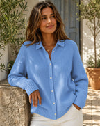 Veloria | Women’s Classic Button Front Knit Cardigan