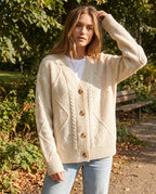 Rosavelle | Women’s Cable Knit Button Front Cardigan
