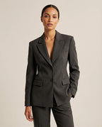 Evangeline | Women’s Charcoal Tailored Blazer