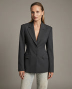Evangeline | Women’s Charcoal Tailored Blazer
