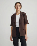 Tinsley | Women's Brown Office Blazer