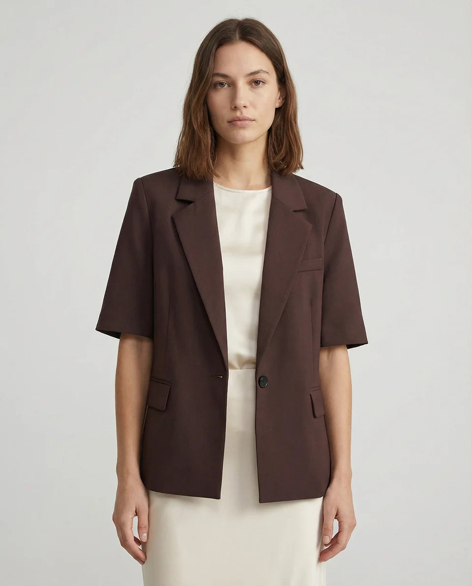Tinsley | Women's Brown Office Blazer