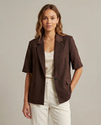 Tinsley | Women's Brown Office Blazer