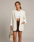 Marielle | Women’s Ivory Oversized Blazer