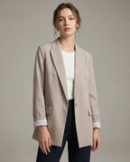 Carmelle | Women’s Brown Oversized Blazer