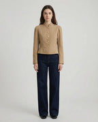 Cassidy | Women’s Puff Shoulder Button Front Blazer Jacket