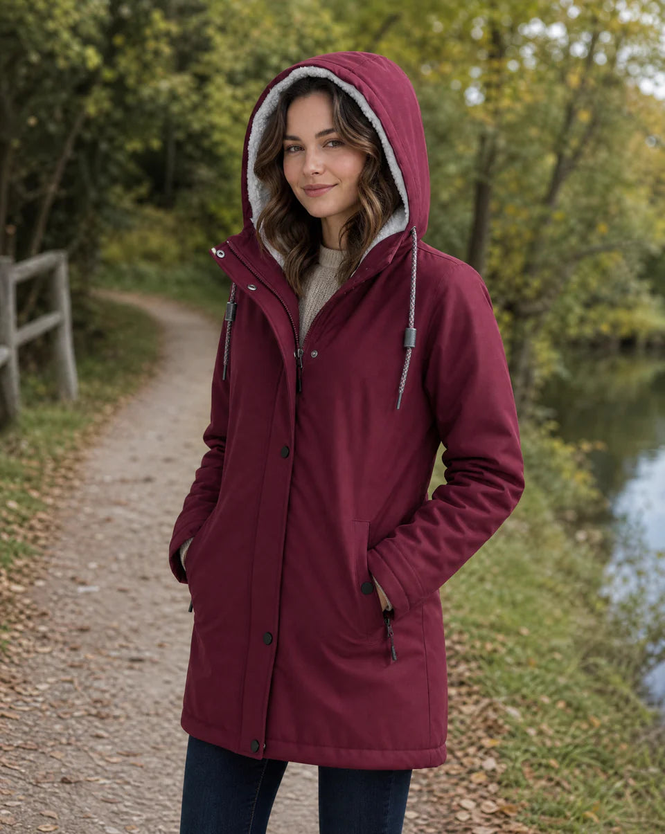 Danica | Women’s Sherpa Lined Hooded Parka Jacket