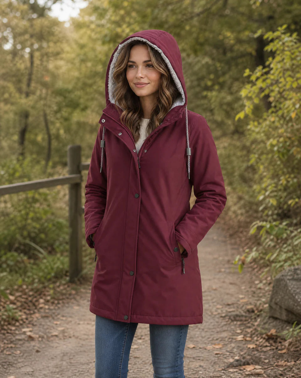 Danica | Women’s Sherpa Lined Hooded Parka Jacket