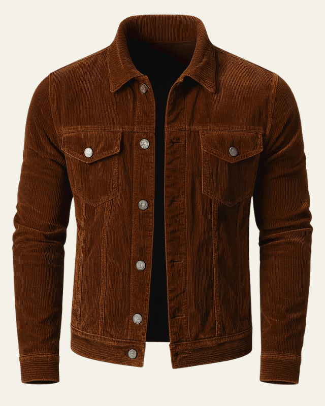 Anson | Men’s Corduroy Button-Front Jacket