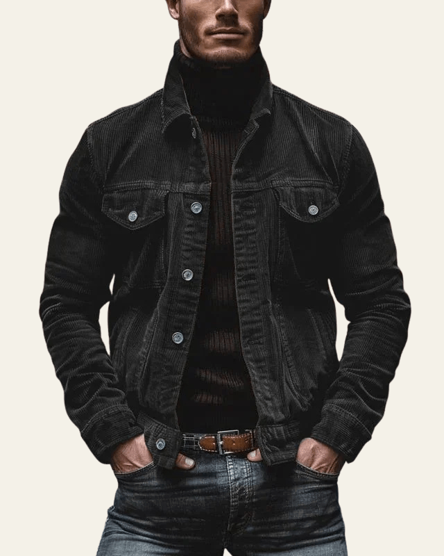 Anson | Men’s Corduroy Button-Front Jacket
