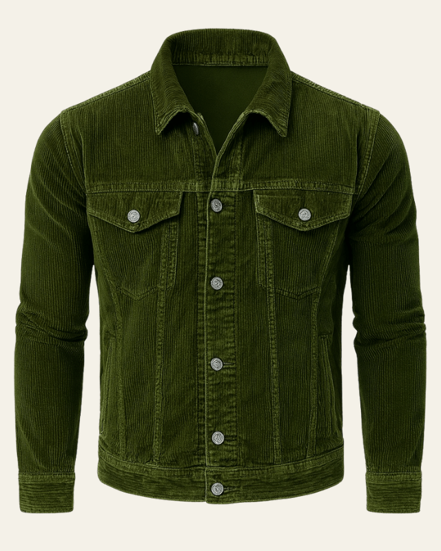 Anson | Men’s Corduroy Button-Front Jacket