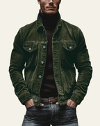 Anson | Men’s Corduroy Button-Front Jacket