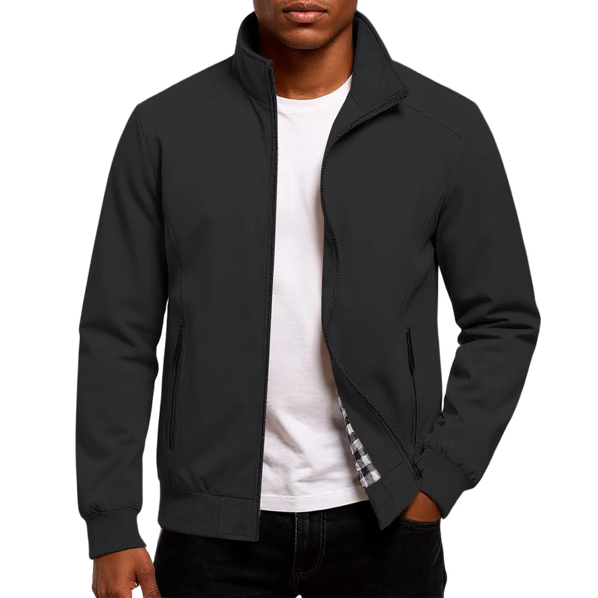 Rylan | Men’s Stand-Collar Bomber Jacket
