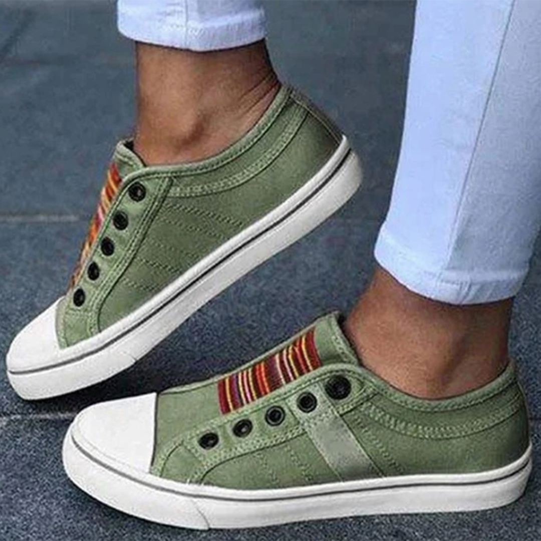Comfortable women's slip-on sneakers for daily walking and casual wear
