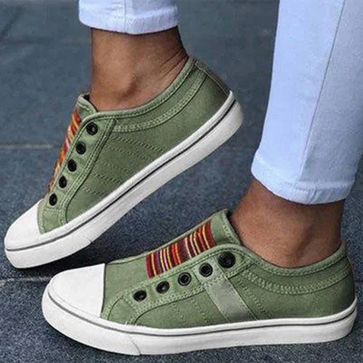 Comfortable women's slip-on sneakers for daily walking and casual wear