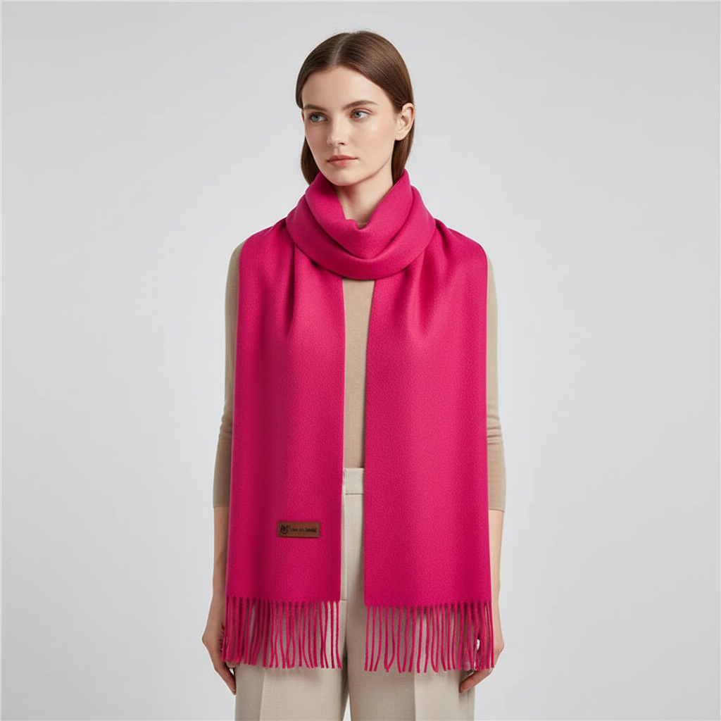 Womens luxury winter accessory wrapped around neck