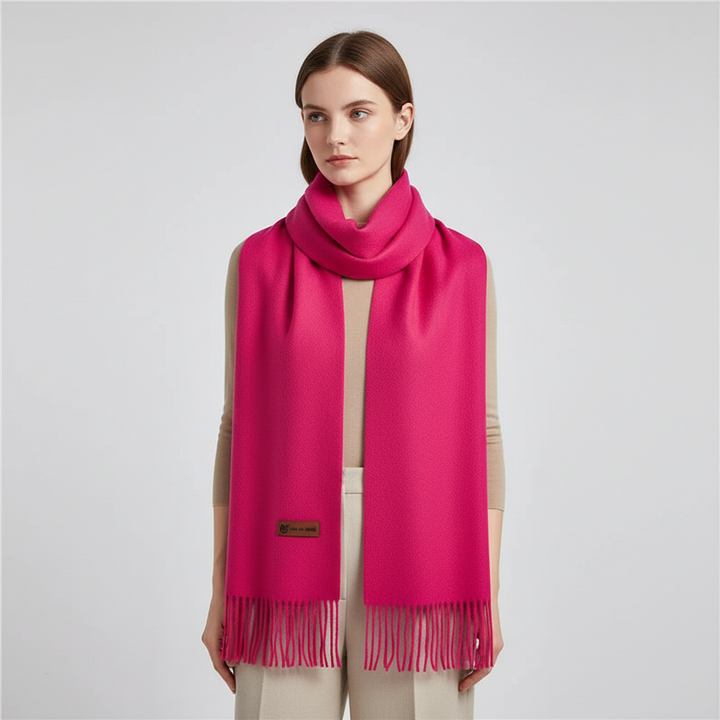 Womens luxury winter accessory wrapped around neck