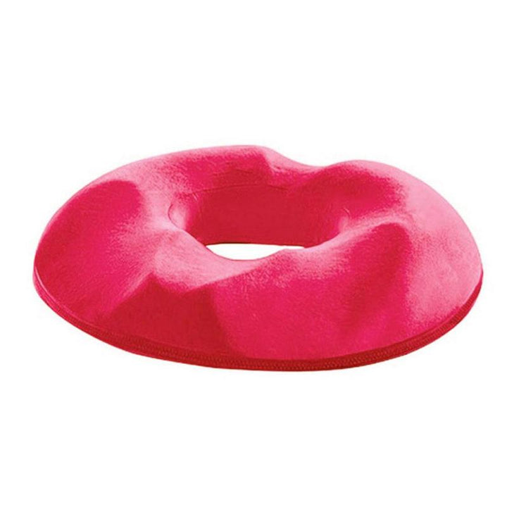 Memory foam donut pillow designed for pressure relief on office chairs