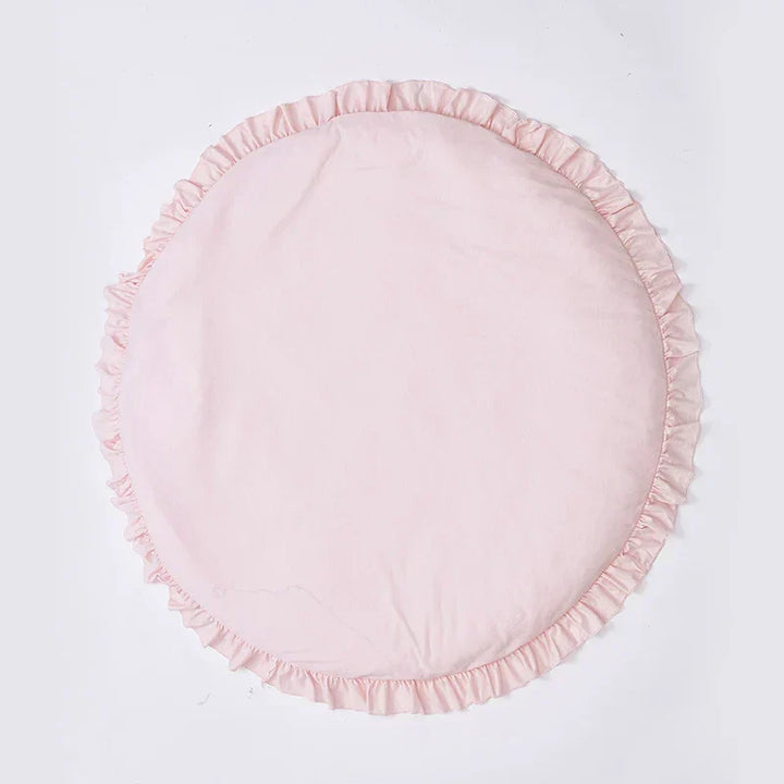 Infographic highlighting machine washable feature of the baby mat