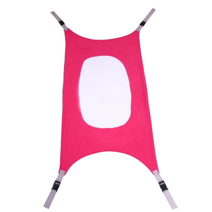 Side angle view of the breathable baby hammock designed for cribs and playpens