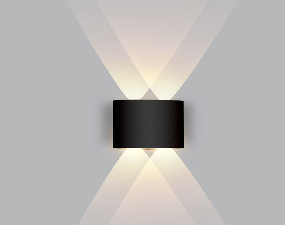 Minimalist wall lamp design showing the slim profile and clean geometric lines.