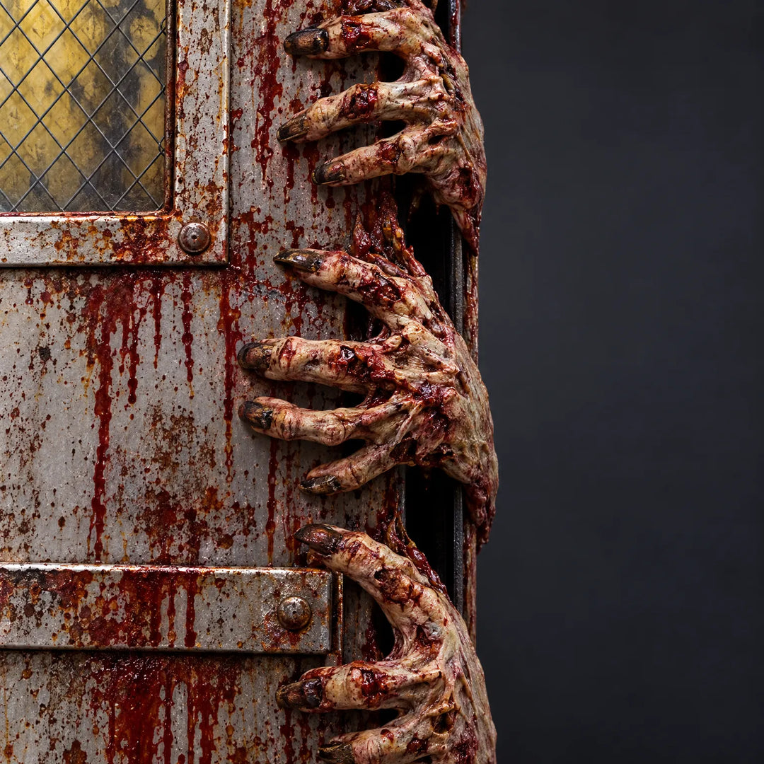 Zombie apocalypse Halloween decoration decal for outdoor wheelie bins