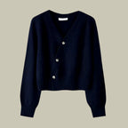 Vireya | Women’s Asymmetrical Button V Neck Knit Cardigan
