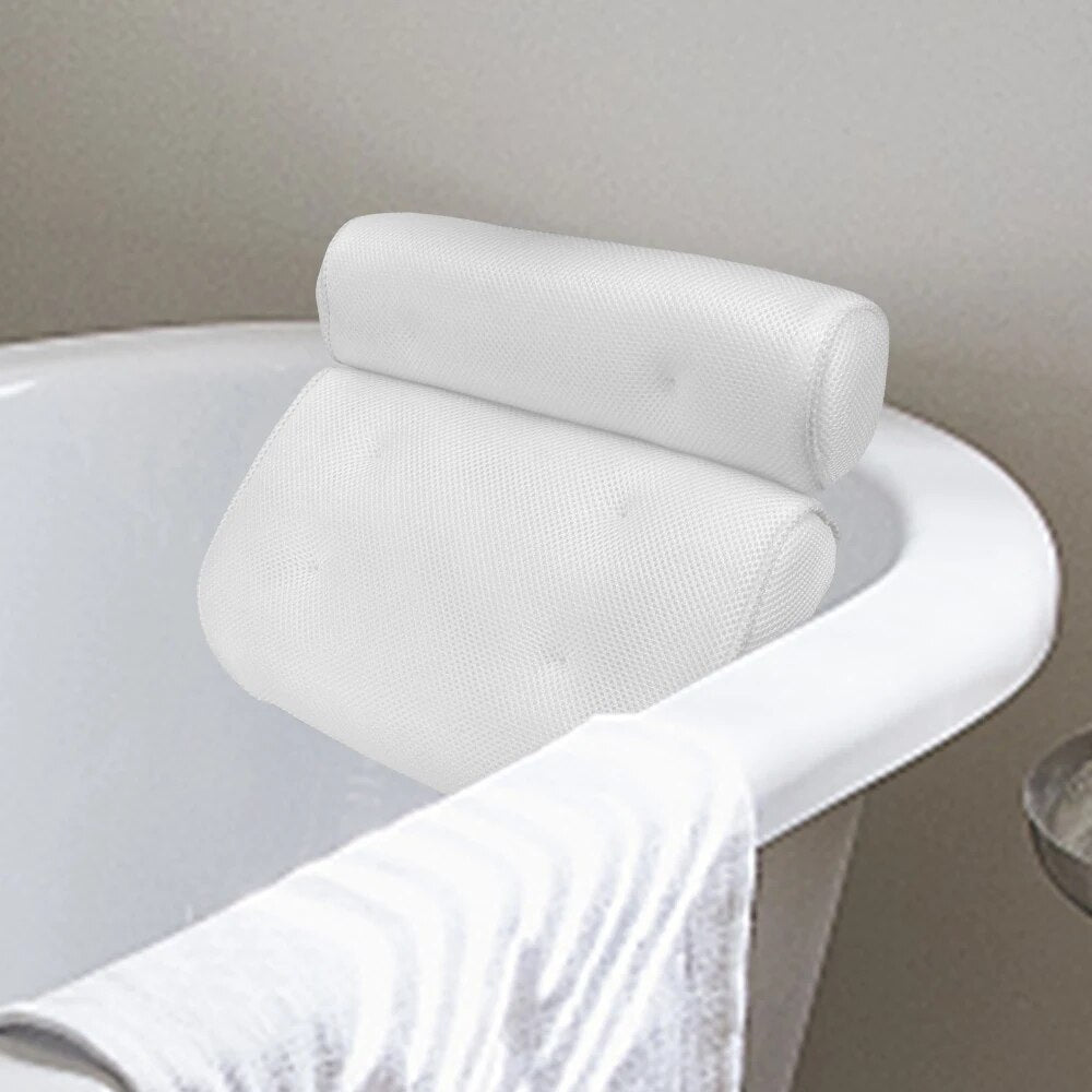 Close-up of comfortable bathtub cushion for pain relief