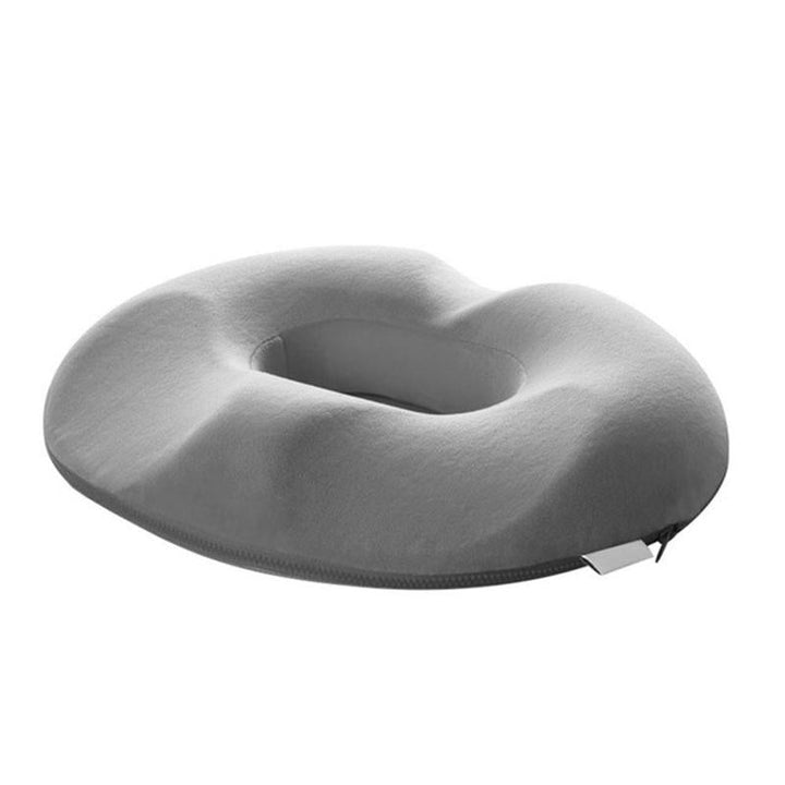 Demonstration of memory foam resilience in orthopaedic coccyx cushion