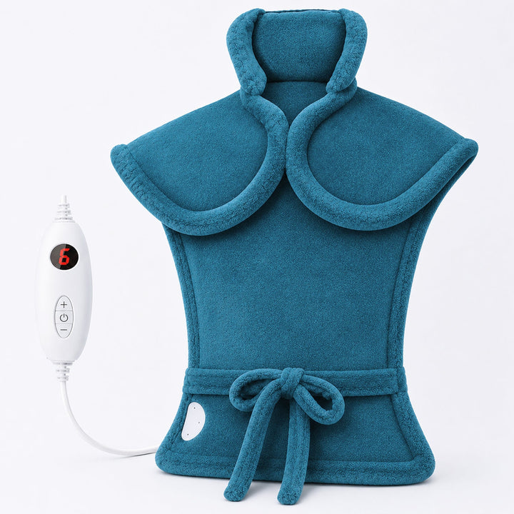 Comfortable wearable shoulder wrap and neck warmer for wellness
