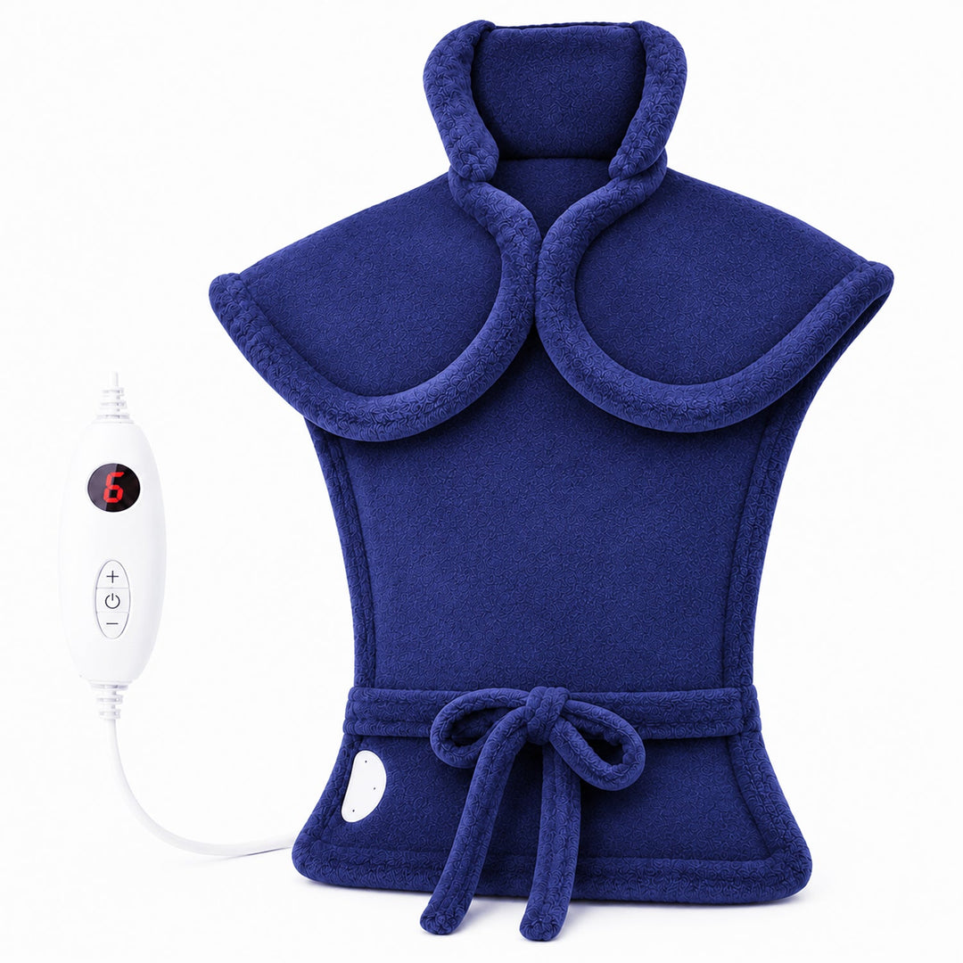 Electric heating pad for muscle relaxation and back pain relief