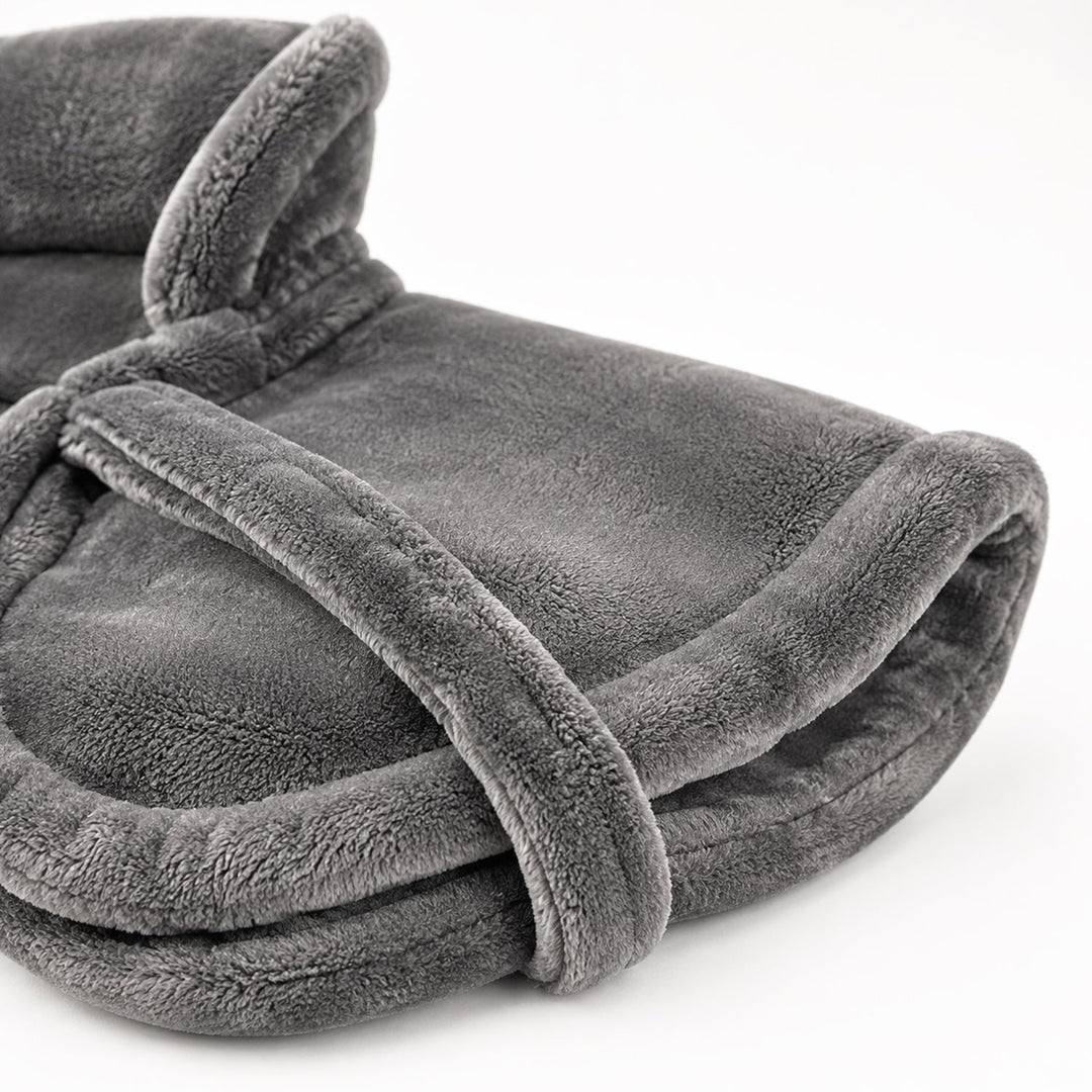 Unisex heated neck shoulder and back relief wrap showing control settings