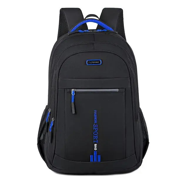 Unisex urban daypack lifestyle shot worn by commuter on city street