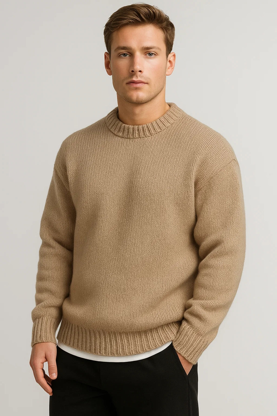 Emmett | Men’s Crew Neck Knit Sweater
