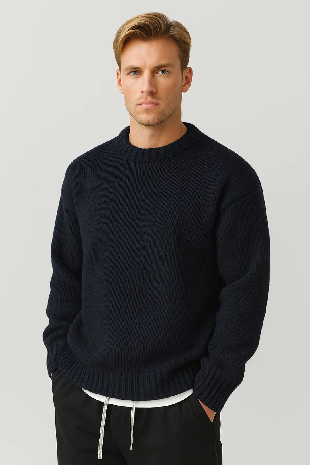 Emmett | Men’s Crew Neck Knit Sweater