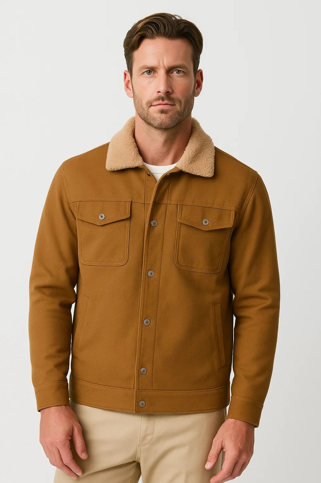 Keaton | Men’s Sherpa-Collar Jacket