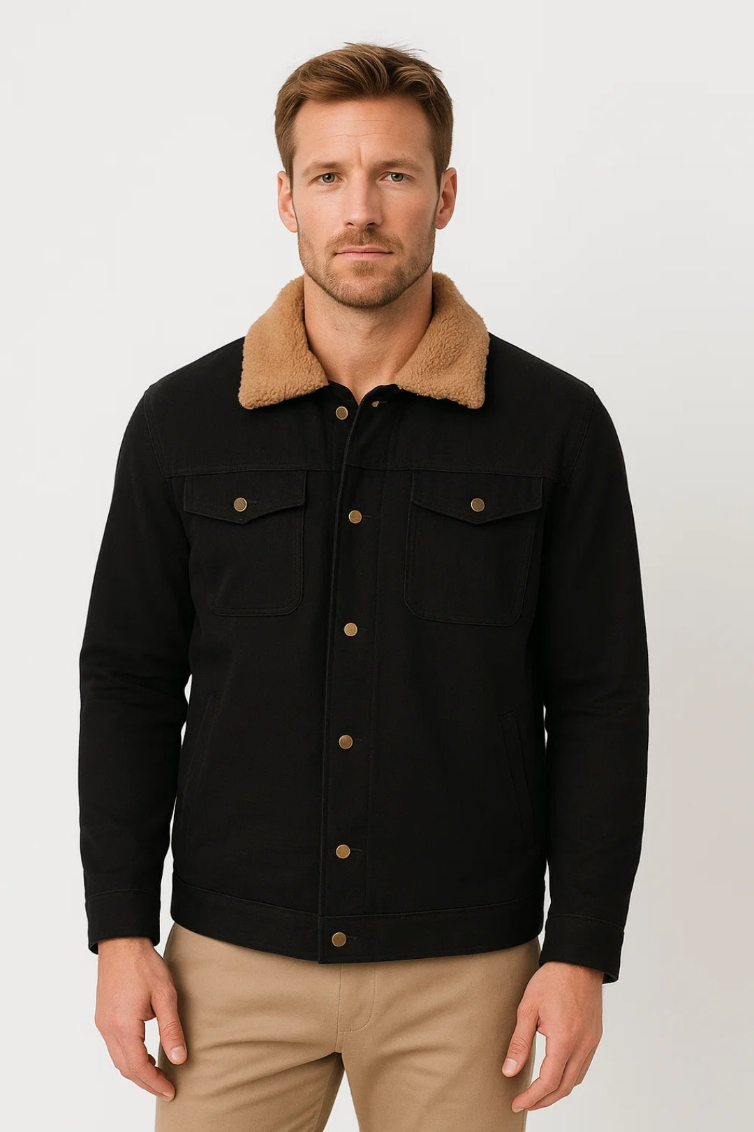 Keaton | Men’s Sherpa-Collar Jacket