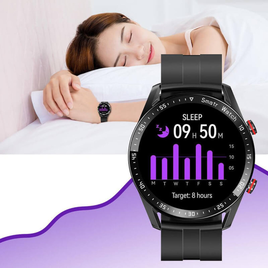 Waterproof fitness tracker submerged in water to demonstrate durability