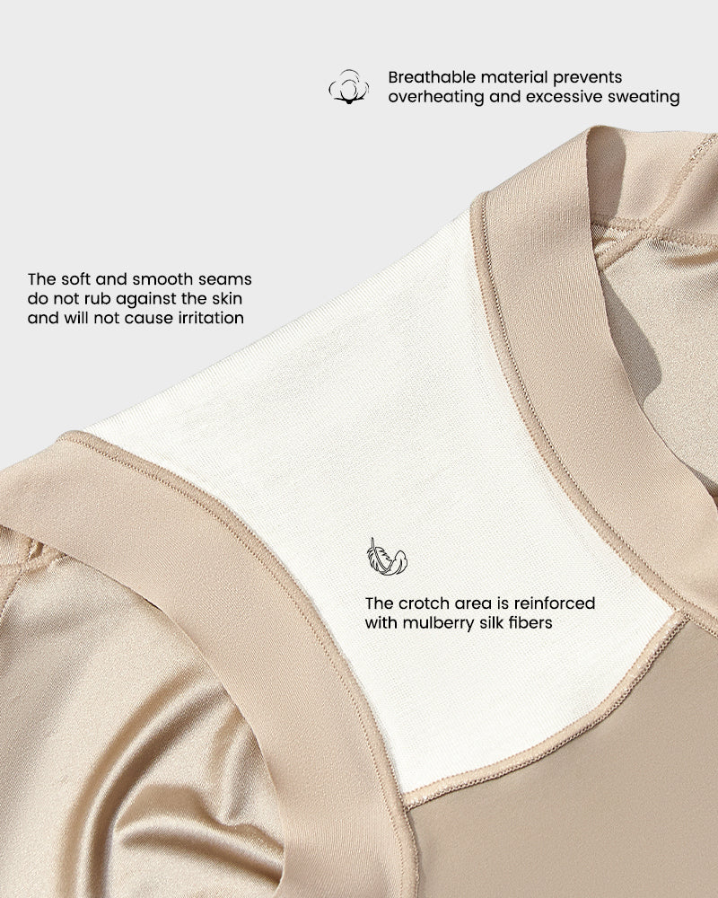 Women's high-waist cross compression shaping panties in a 6-pack for tummy control