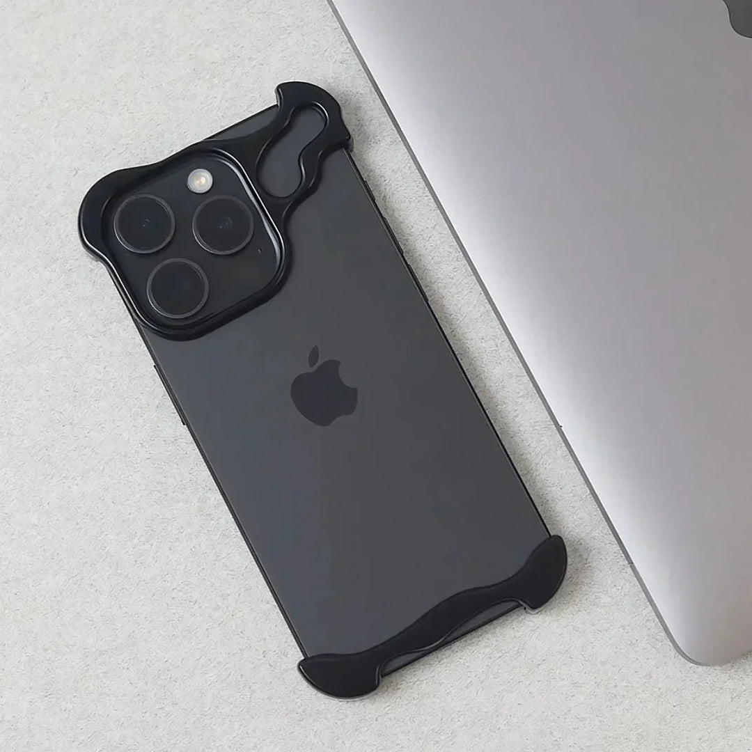 Bottom port cutouts on lightweight titanium protection case