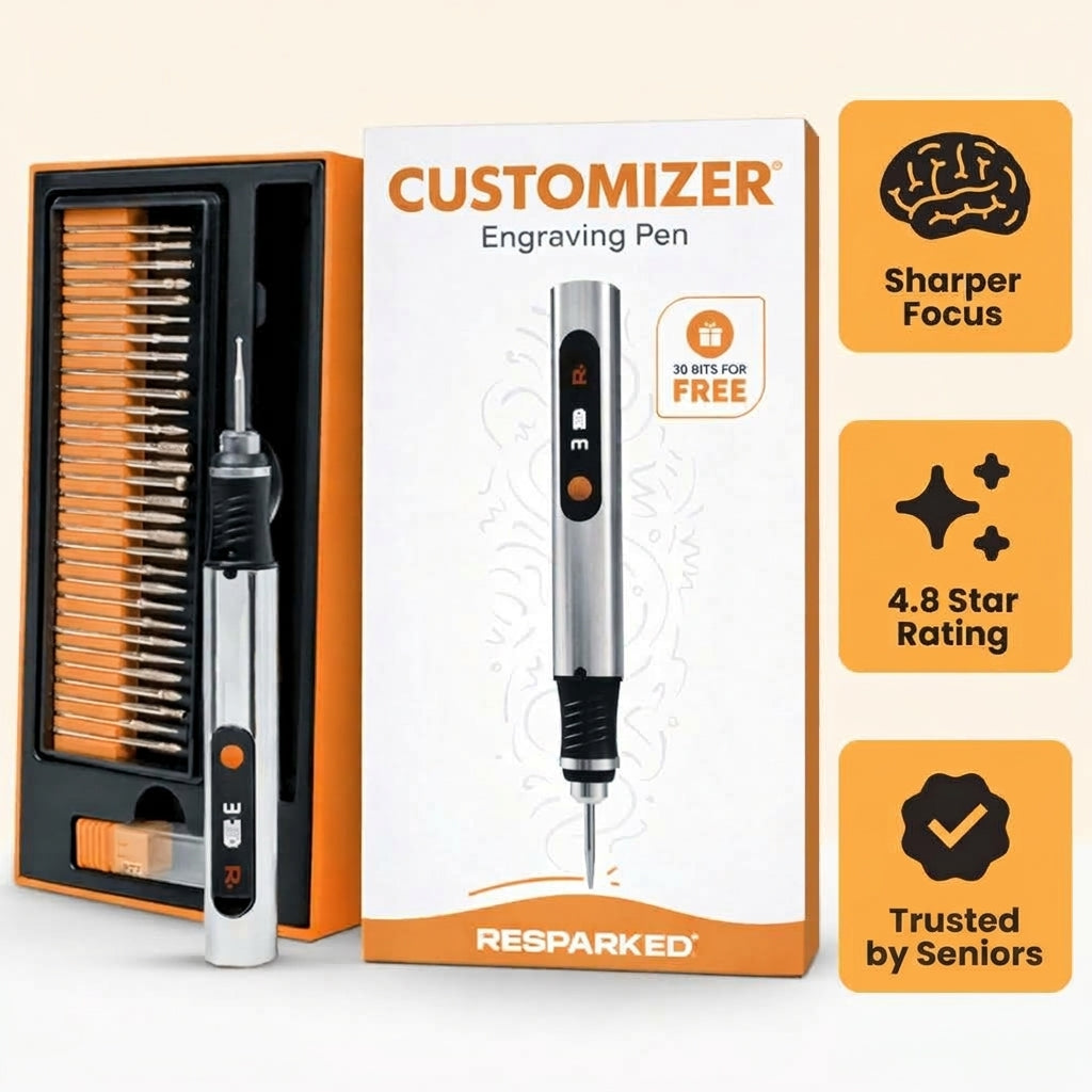 Electric engraving pen set packaged with multiple interchangeable bits