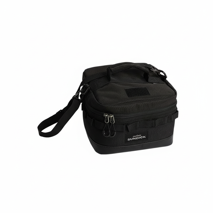 Outdoor gear travel organizer bag holding hiking accessories and camp supplies