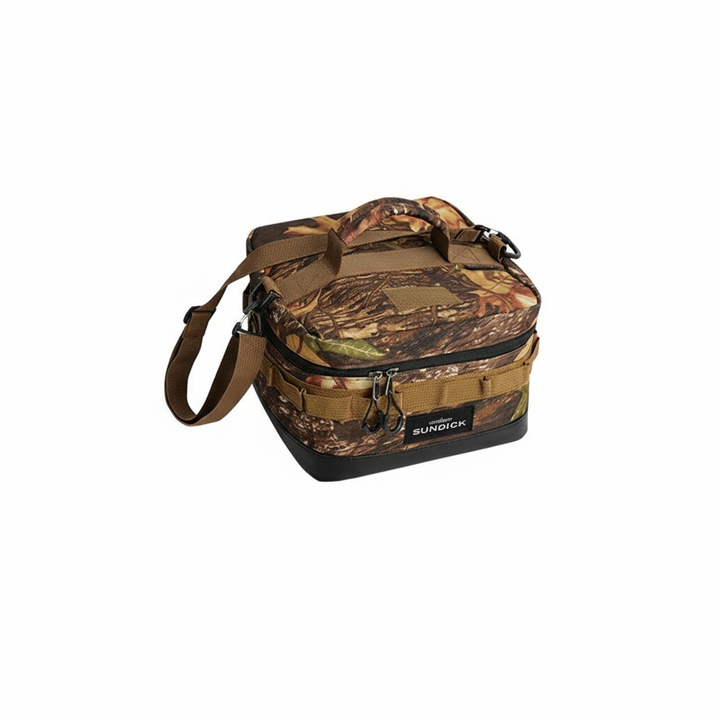 Thermal bag for camping equipment and hiking gear storage on trips