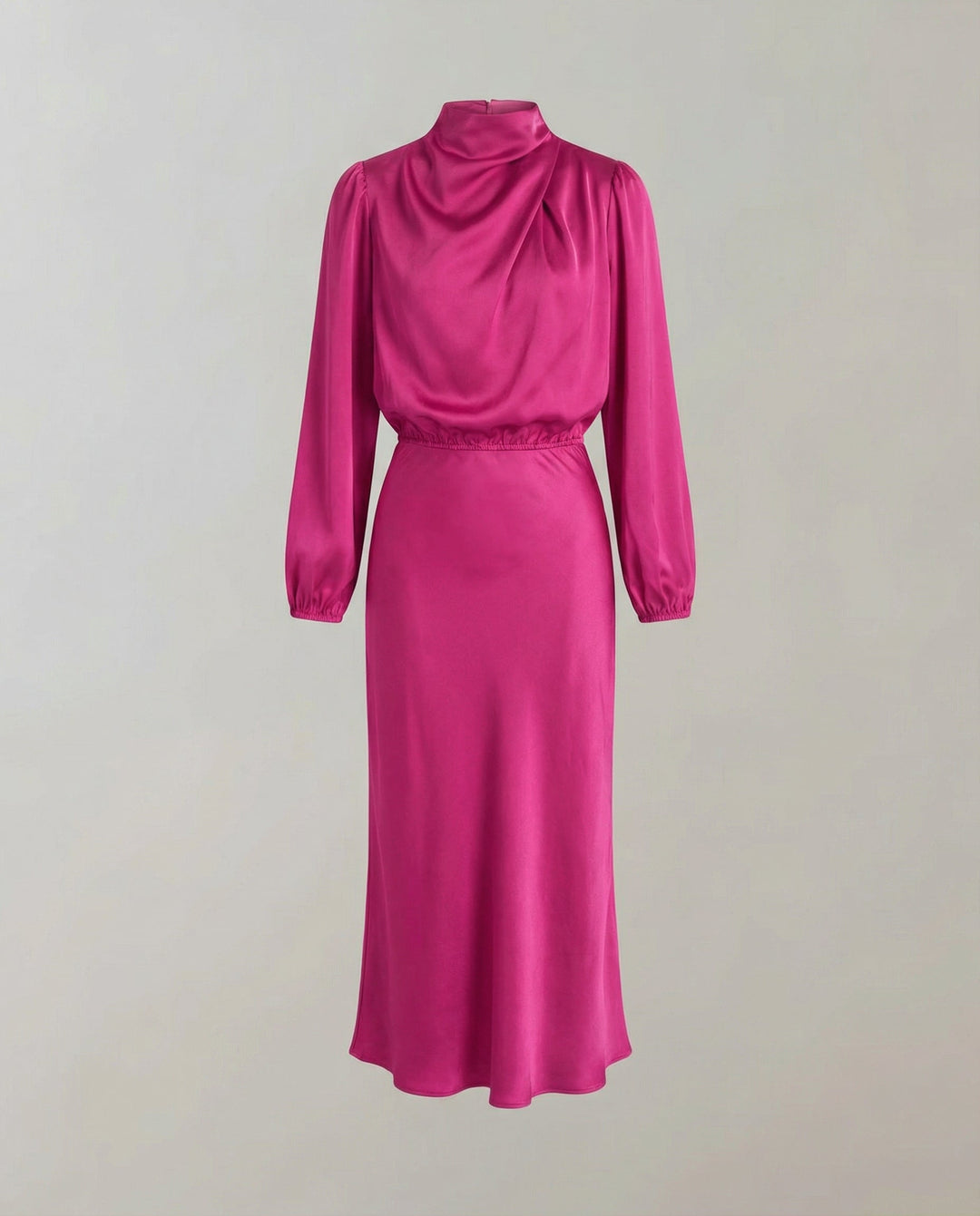 Full length shot of women styling the evening party dress for formal events